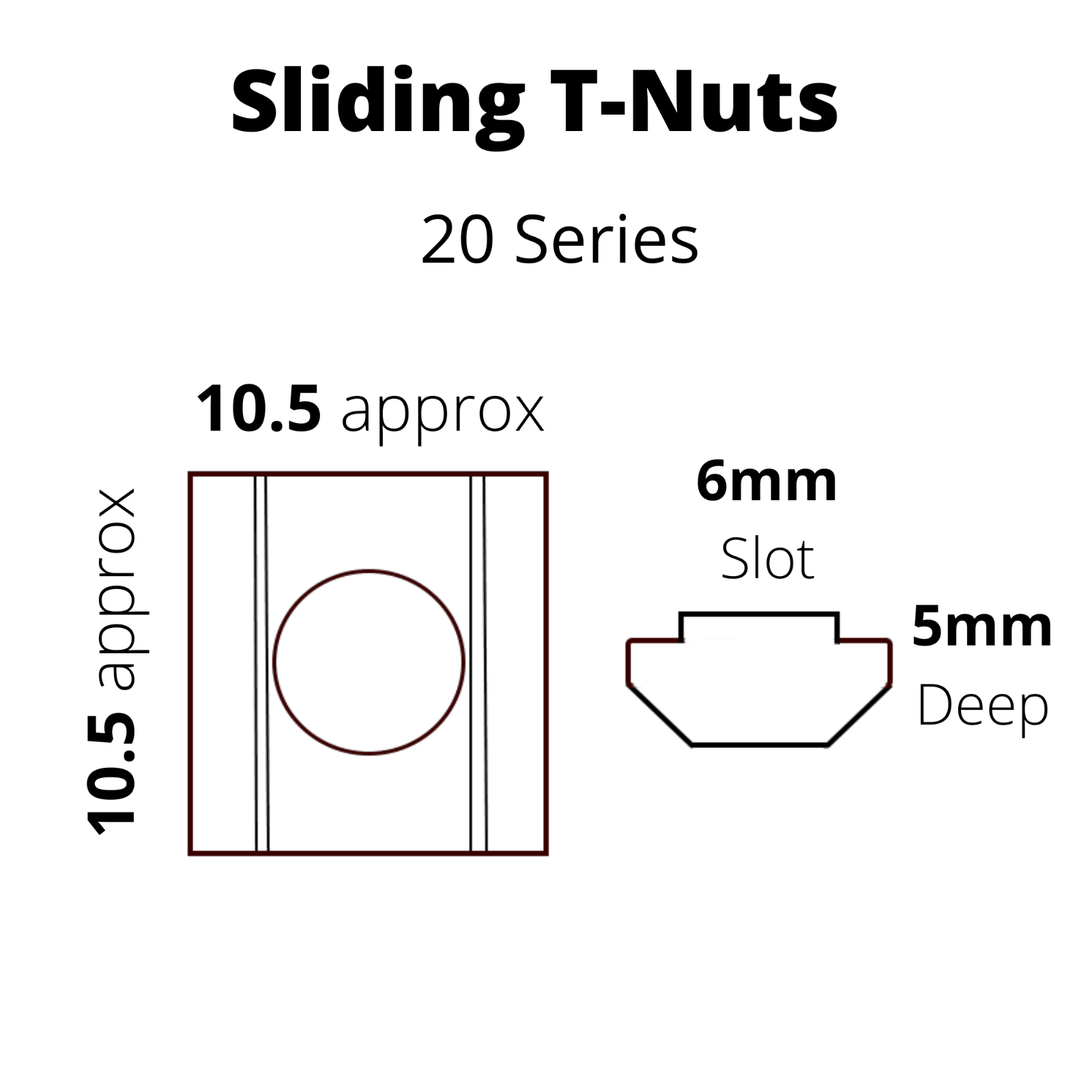 Sliding T-nuts — GS-AP-001 — thumbnail 2