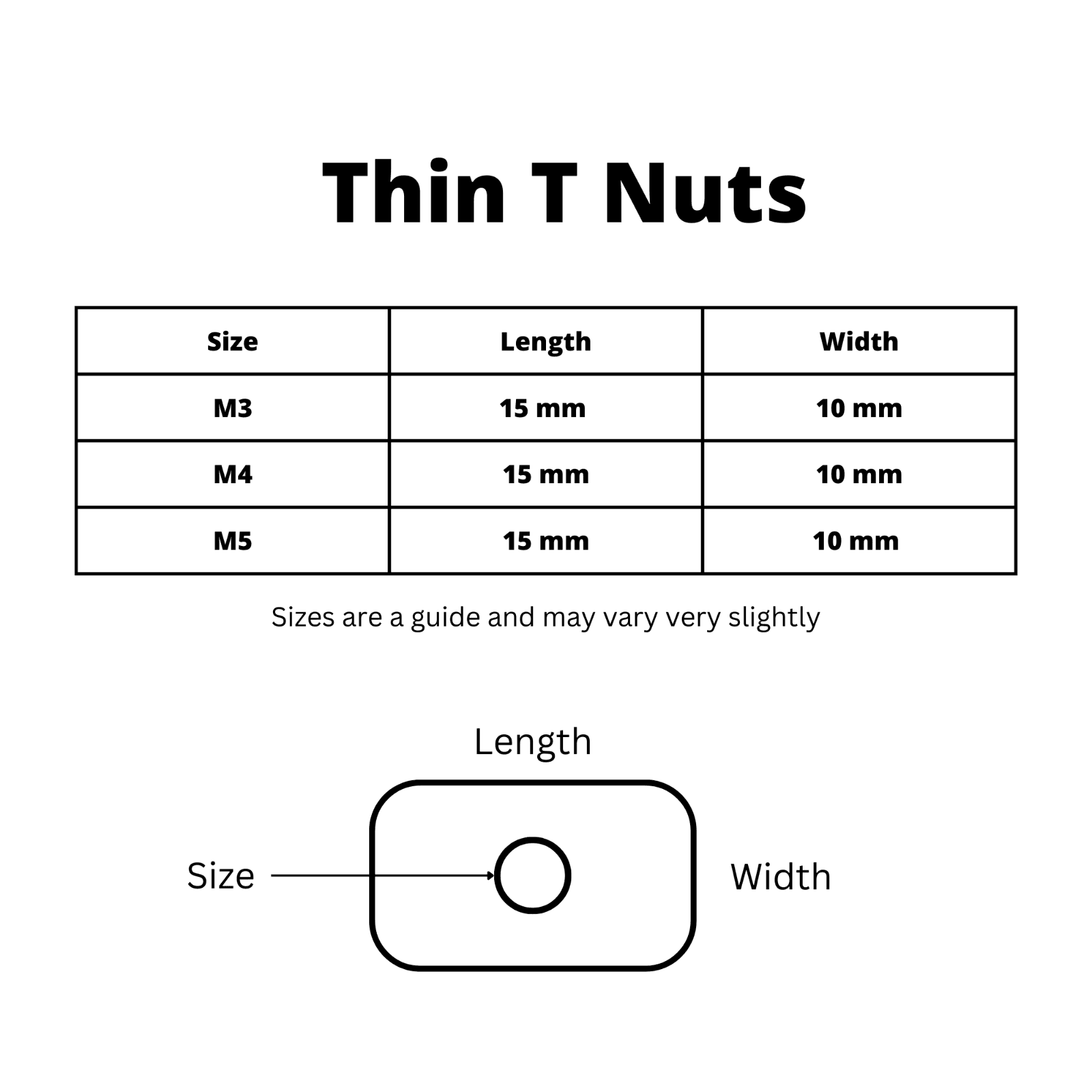 Sliding Thin T-Nut - 20 Series — GS-AP-002 — thumbnail 2
